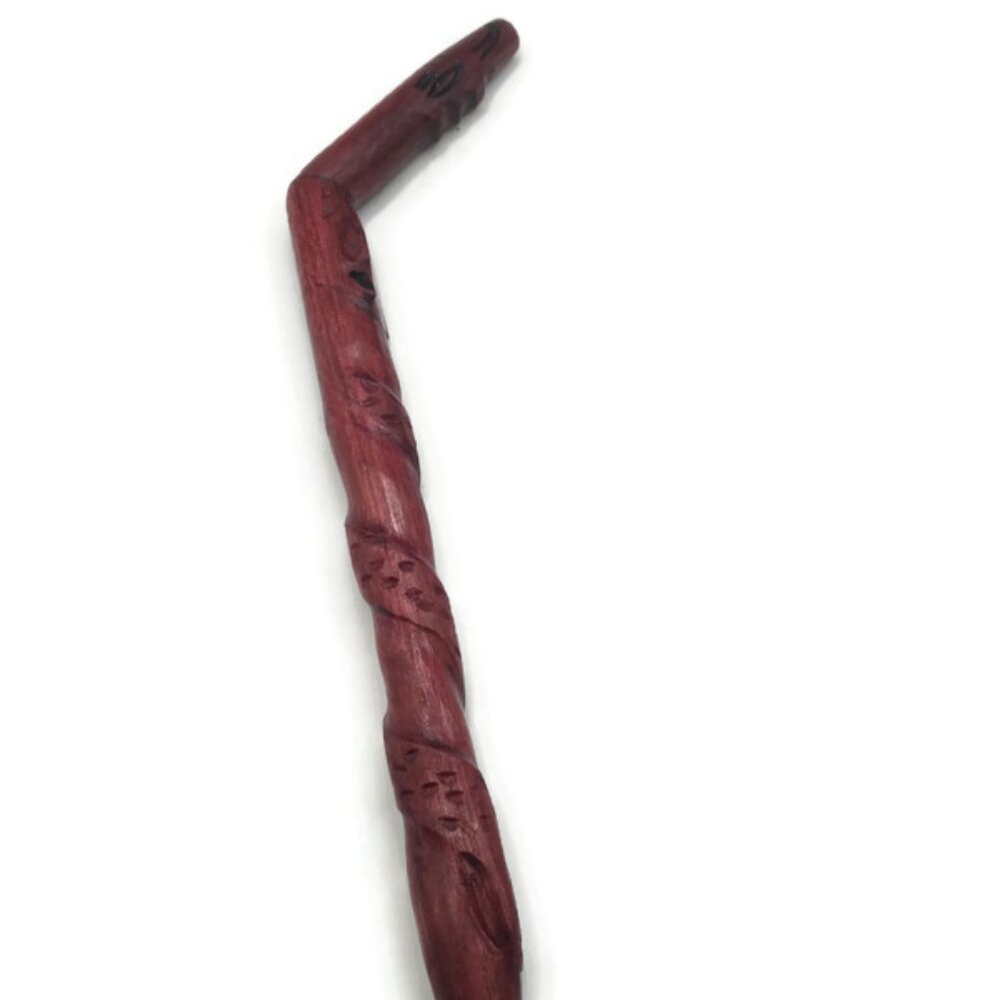 Peruvian Tepi Carved Bloodwood Andean Mountains Cusco